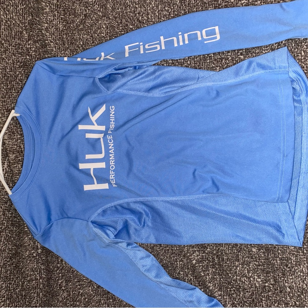 HUK small blue fishing long sleeve